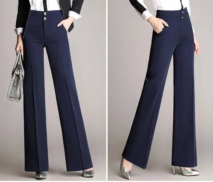 S-4XL Plus Size Women's Pants High Waist Trousers