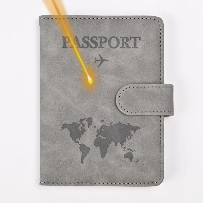 Monogrammed Engraved Name Passport Cover