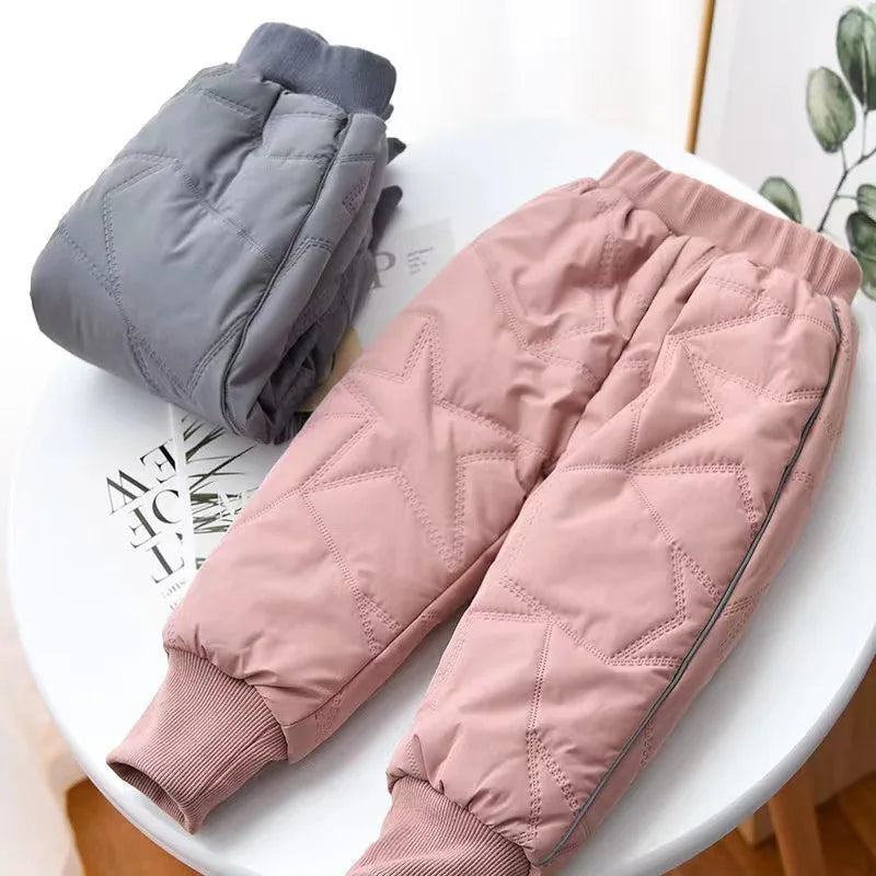 Kids Winter Thermal Pants – Cotton Padded Warm Trousers