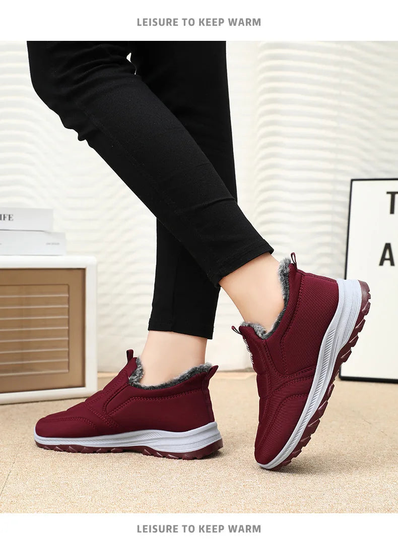 Winter Women Boots Outdoor Snow Boots Warm Lightweight Cotton Boot Non-Slip