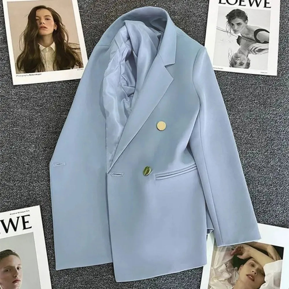 Women's Double Breasted Blazer Jacket