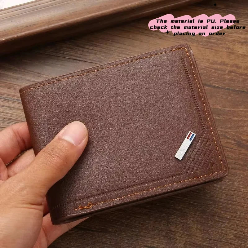 Men's Thin Foldable Leather Wallet