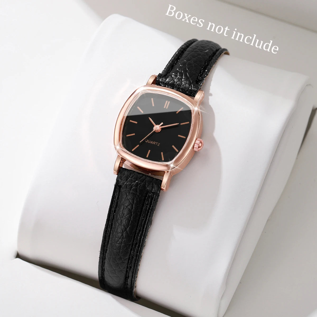 Women's Small Dial Quartz Watch Leather Band