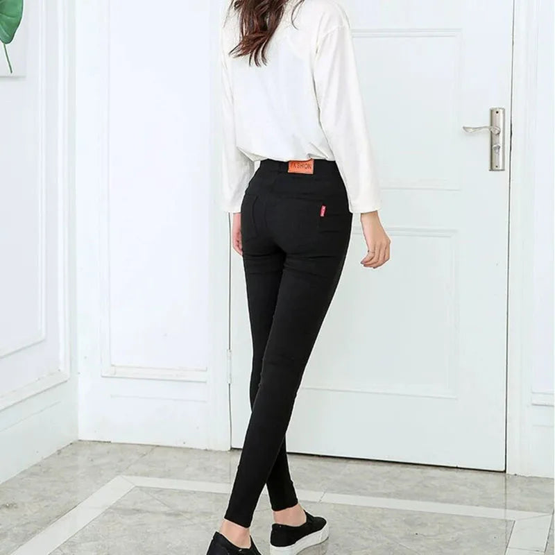 Women's Stretch, Black Pencil Pants