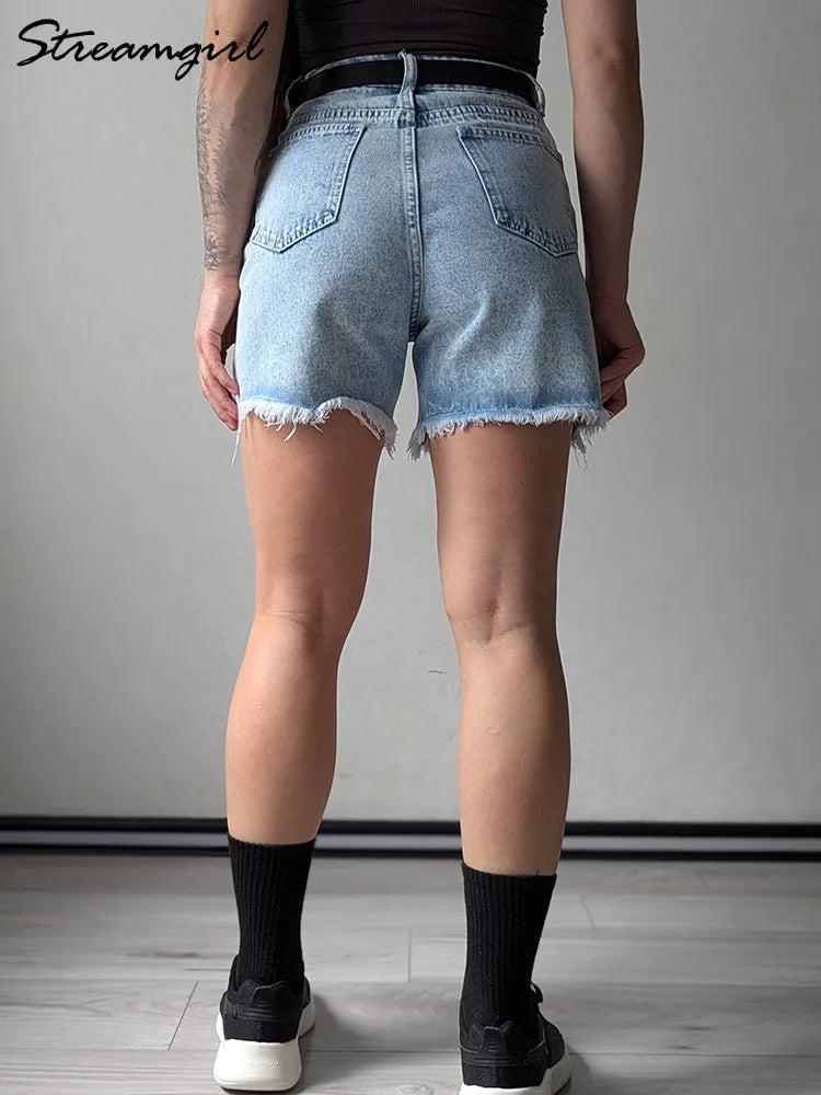 Women's Denim Shorts High Waist