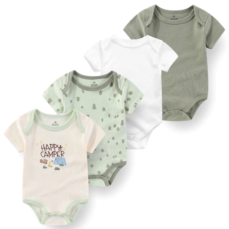 4Pieces Newborn Baby Boy, Baby Girl Outfits