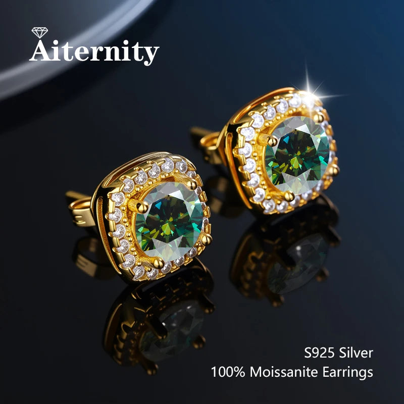 Moissanite Stud Earrings for Women