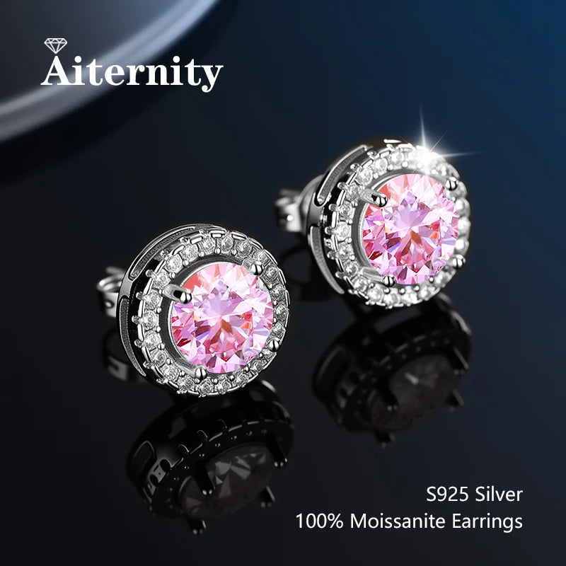 Moissanite Stud Earrings for Women