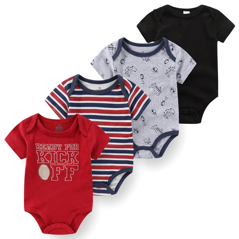 4Pieces Newborn Baby Boy, Baby Girl Outfits
