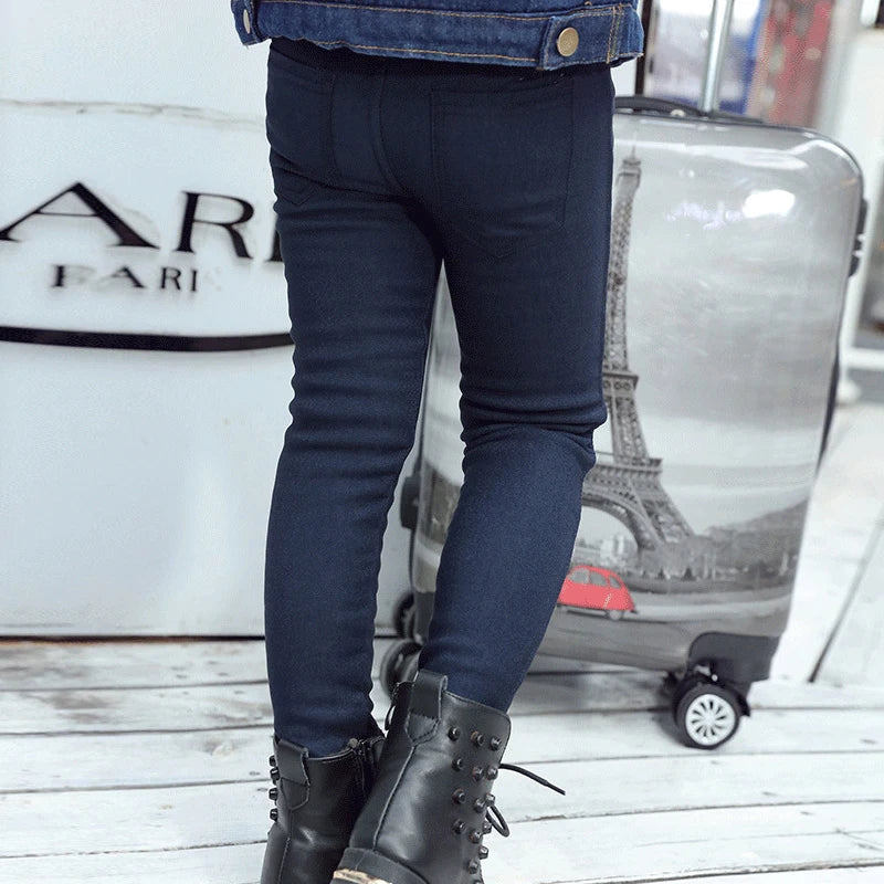 Girl's  Elastic Leggings Slim Fit