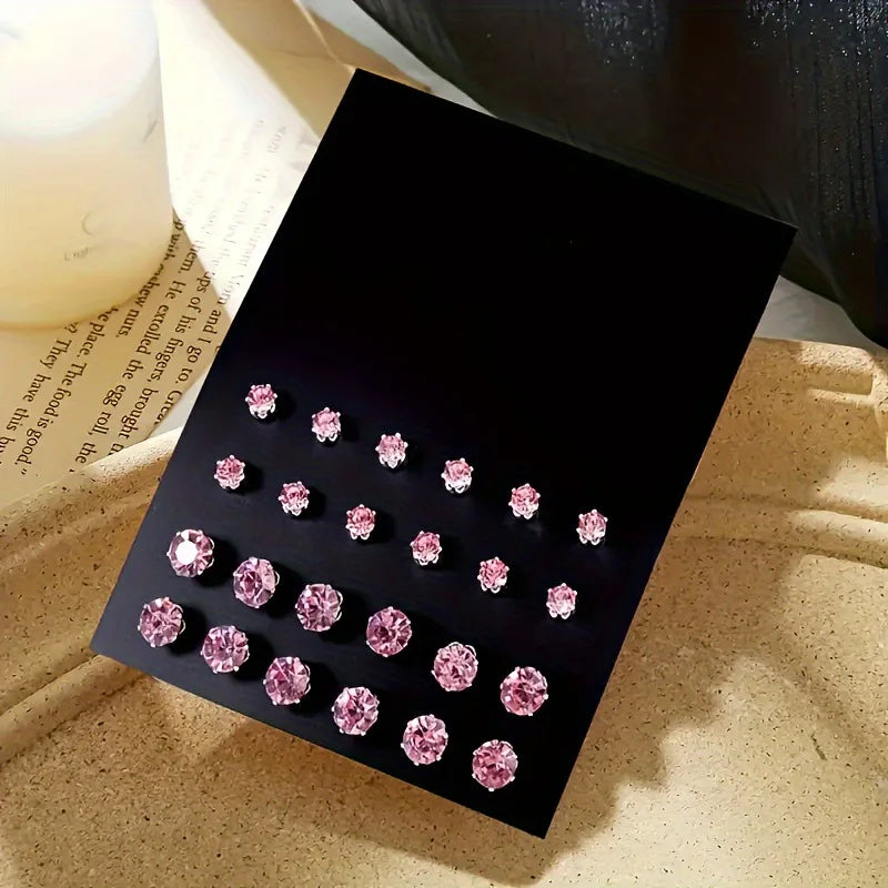 Women's 12 Pairs Of Decorative Earrings