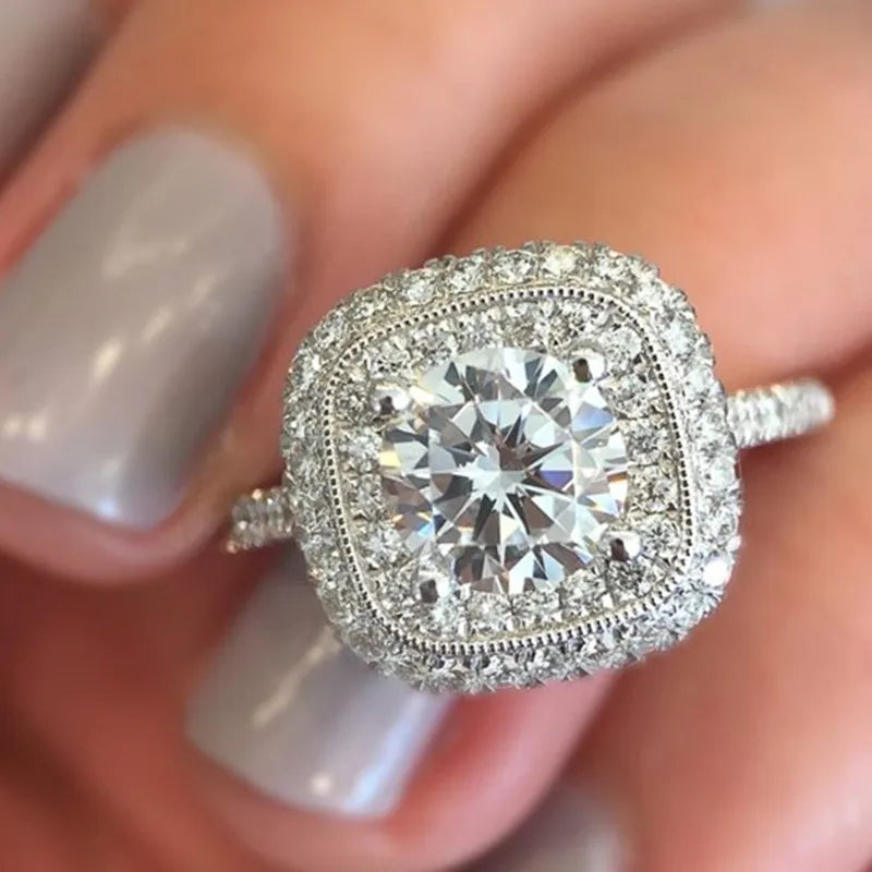 Women's Rings with Brilliant Cubic Zirconia Luxury
