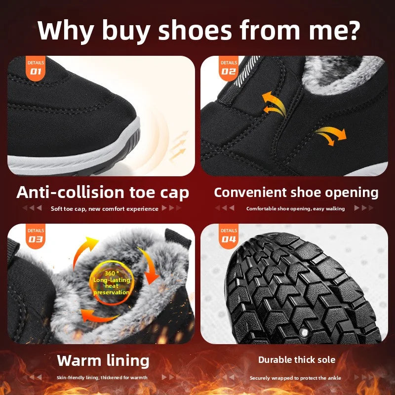 Winter Women Boots Outdoor Snow Boots Warm Lightweight Cotton Boot Non-Slip