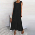 Women's Cotton Sleeveless Plus Size Dress
