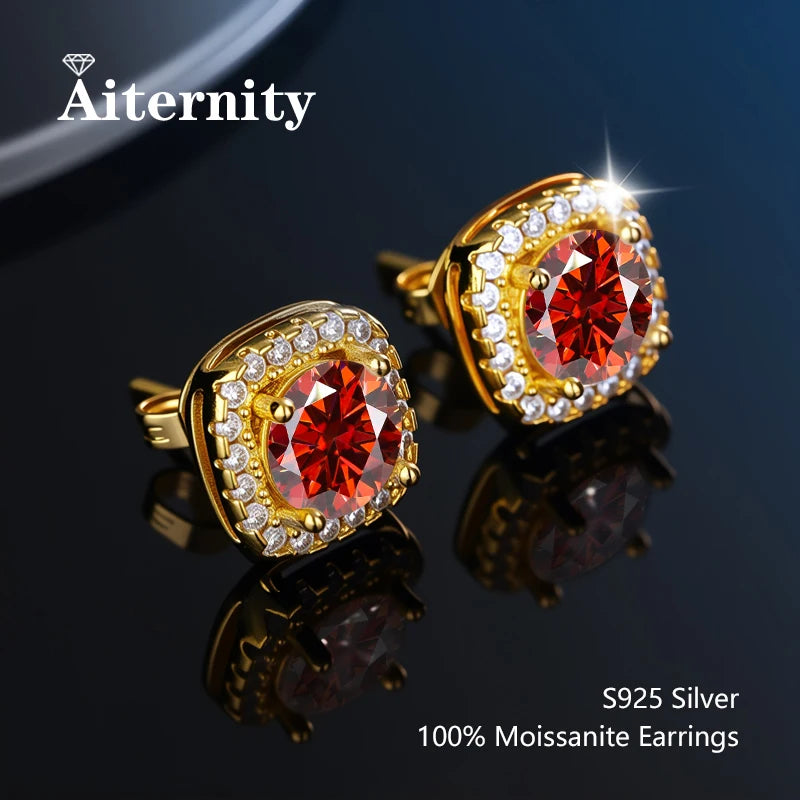 Moissanite Stud Earrings for Women