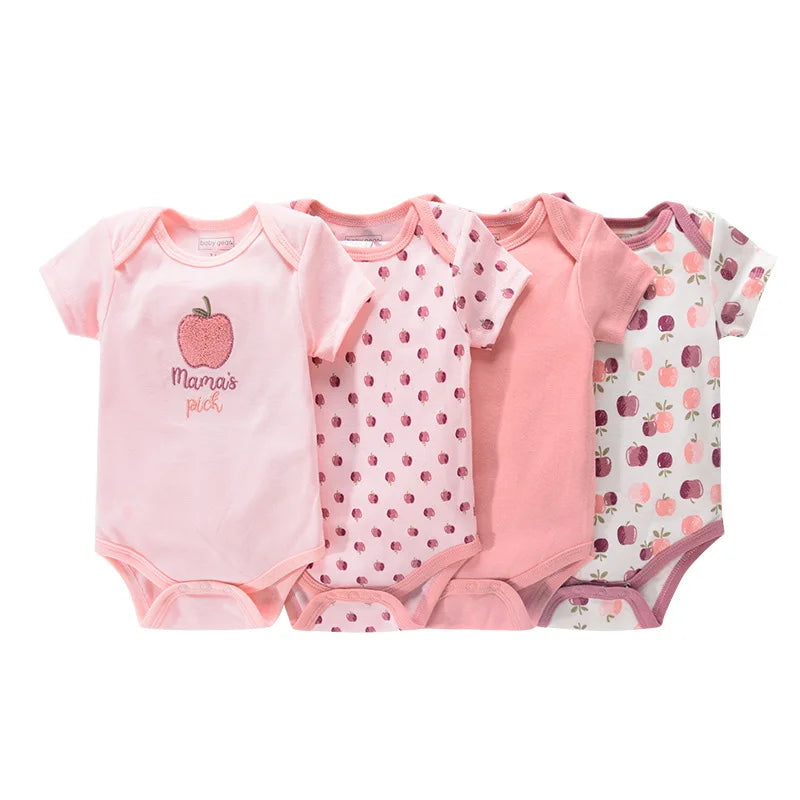 4Pieces Newborn Baby Boy, Baby Girl Outfits