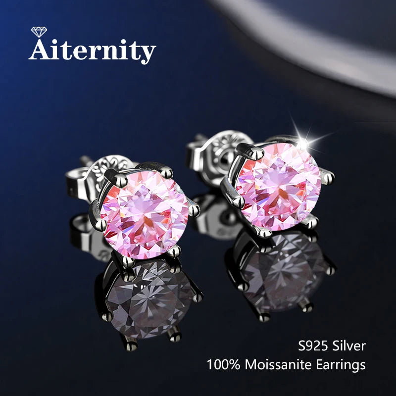 Moissanite Stud Earrings for Women