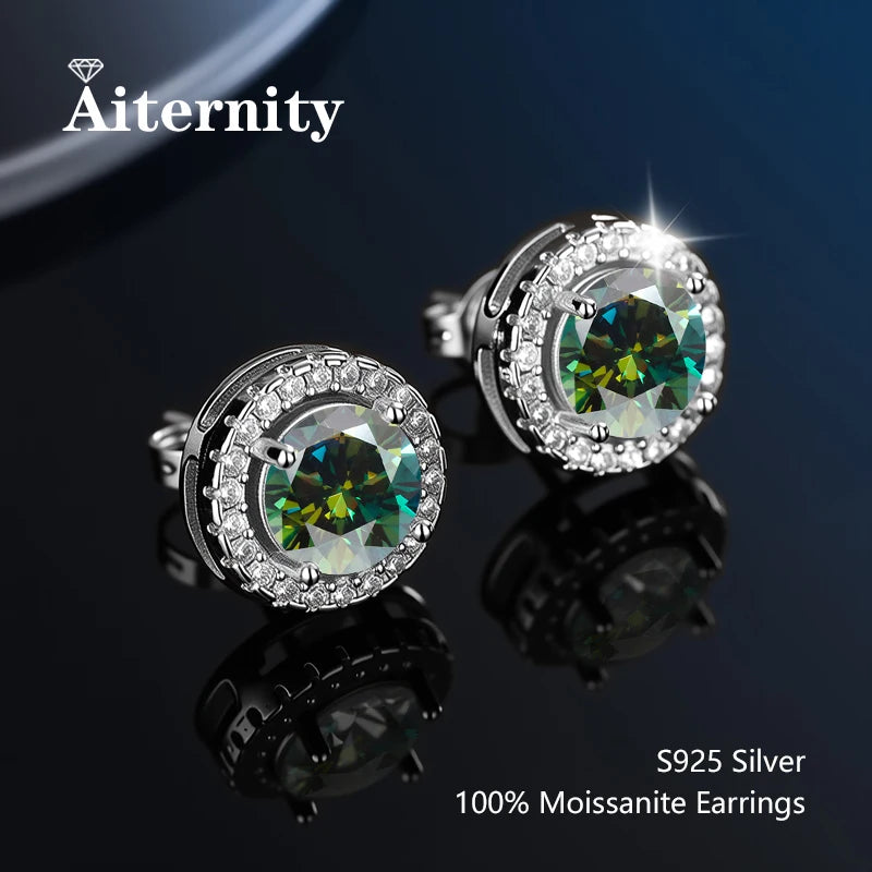 Moissanite Stud Earrings for Women