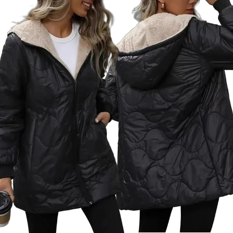 Women's Winter Jackets 2026 Hooded Mid-Length