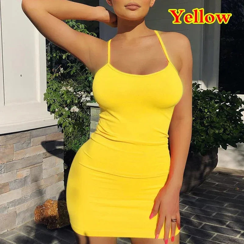 Women's Spaghetti Strap Mini Dress