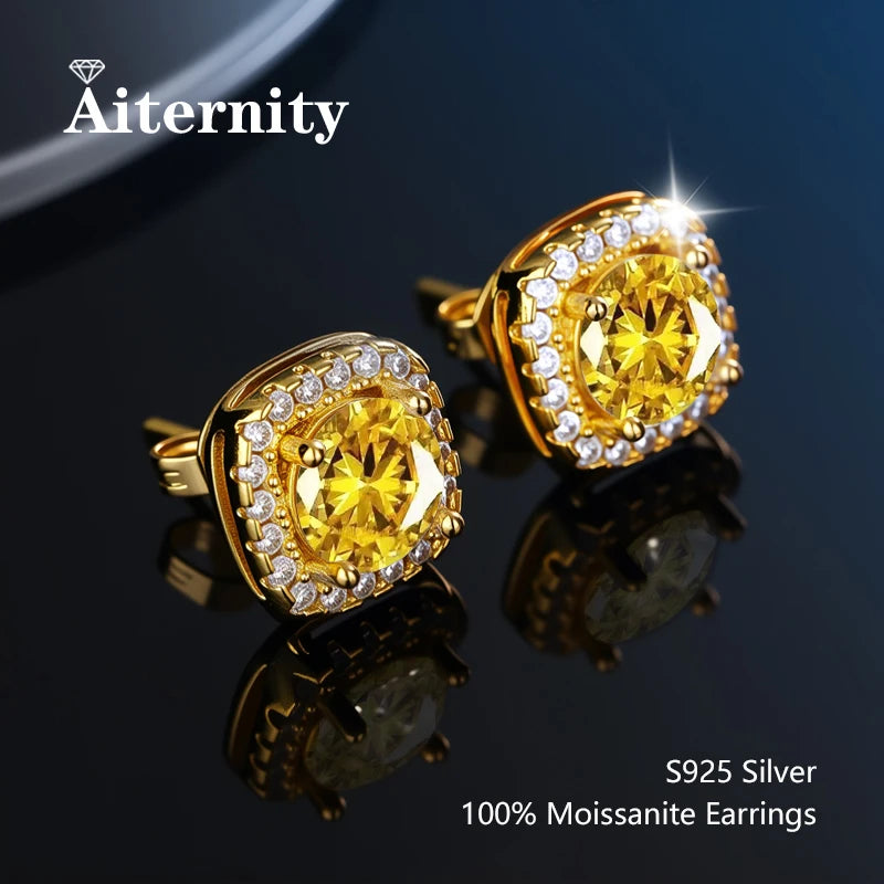 Moissanite Stud Earrings for Women
