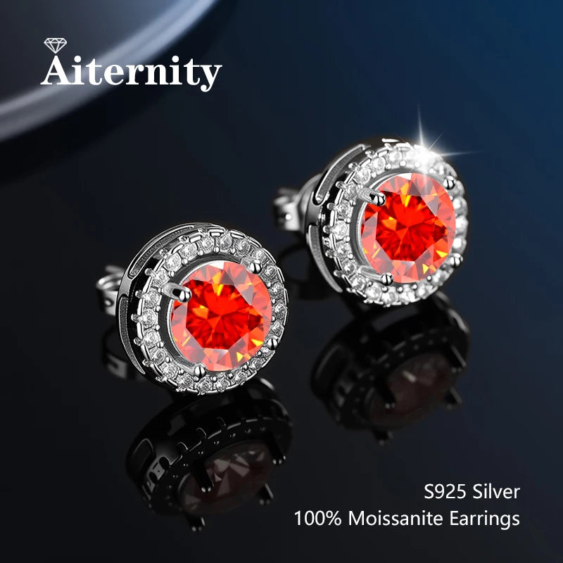 Moissanite Stud Earrings for Women