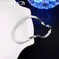 925 Sterling Silver 4MM Bracelet Women, Men