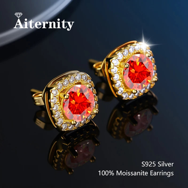 Moissanite Stud Earrings for Women