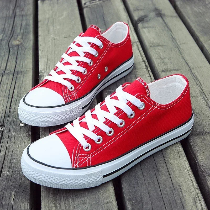 Men's Canvas Shoes Lace-up Athletic Leisure Sneaker