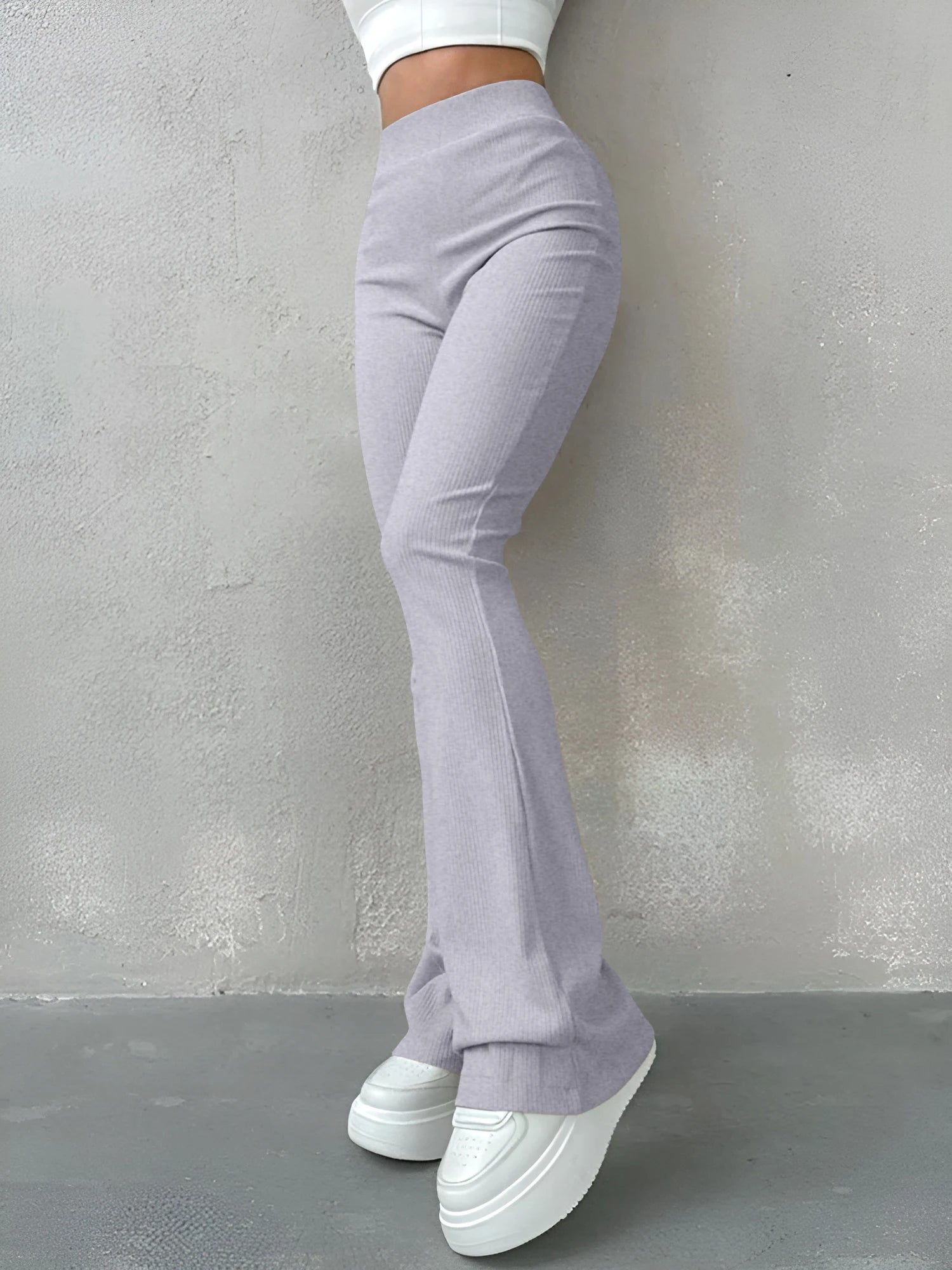 High Waisted Flared Women's Pants