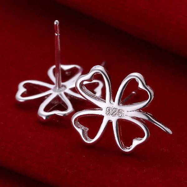 Sterling Silver Earrings Simple Round Circle Hoop Earrings for Woman
