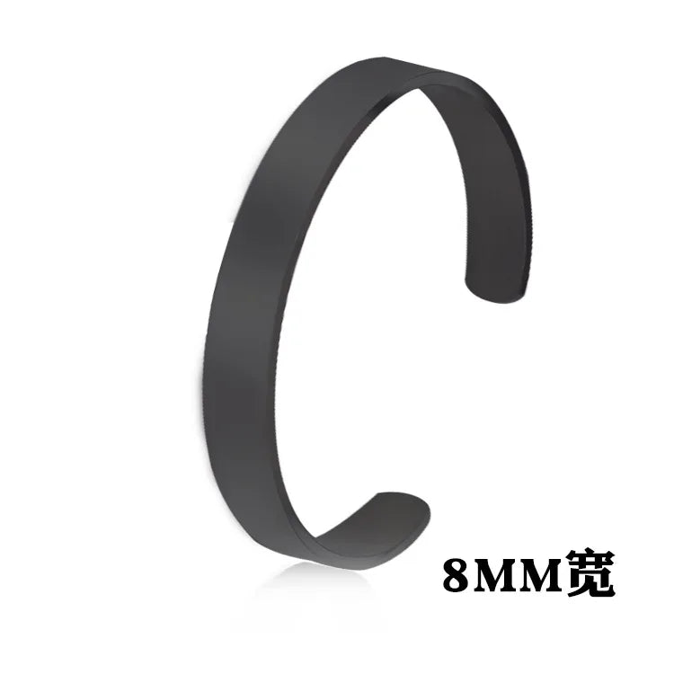 Adjustable Glossy Stainless Steel Bracelet