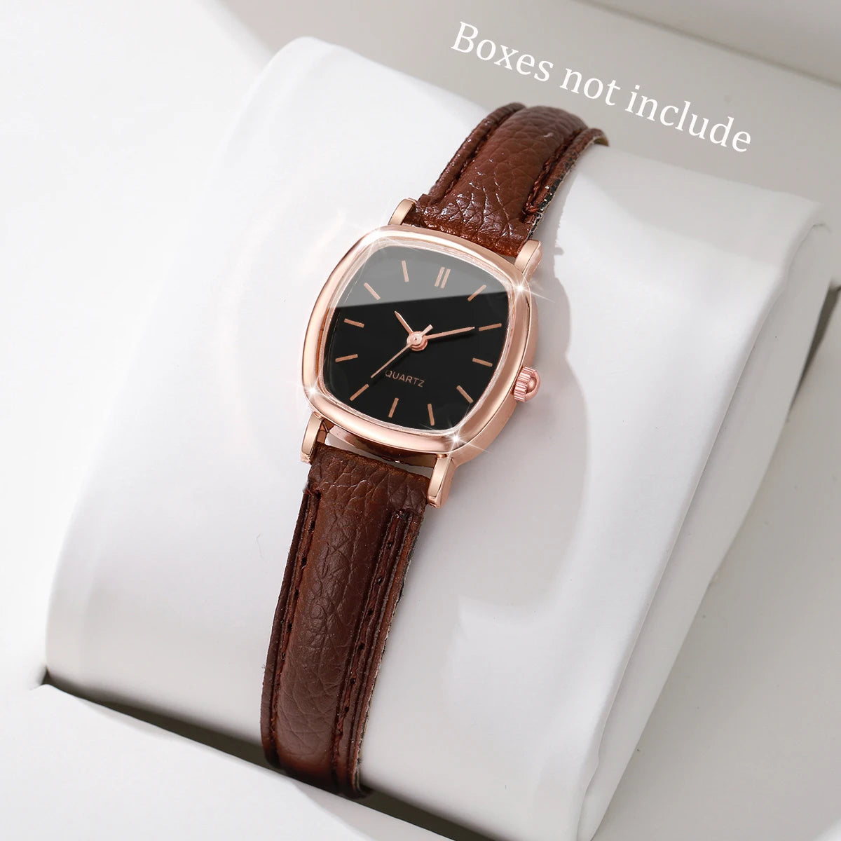 Women's Small Dial Quartz Watch Leather Band