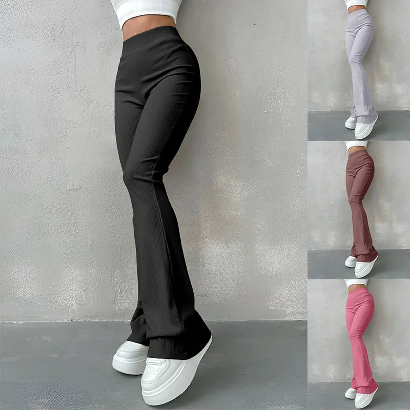 High Waisted Flared Women's Pants