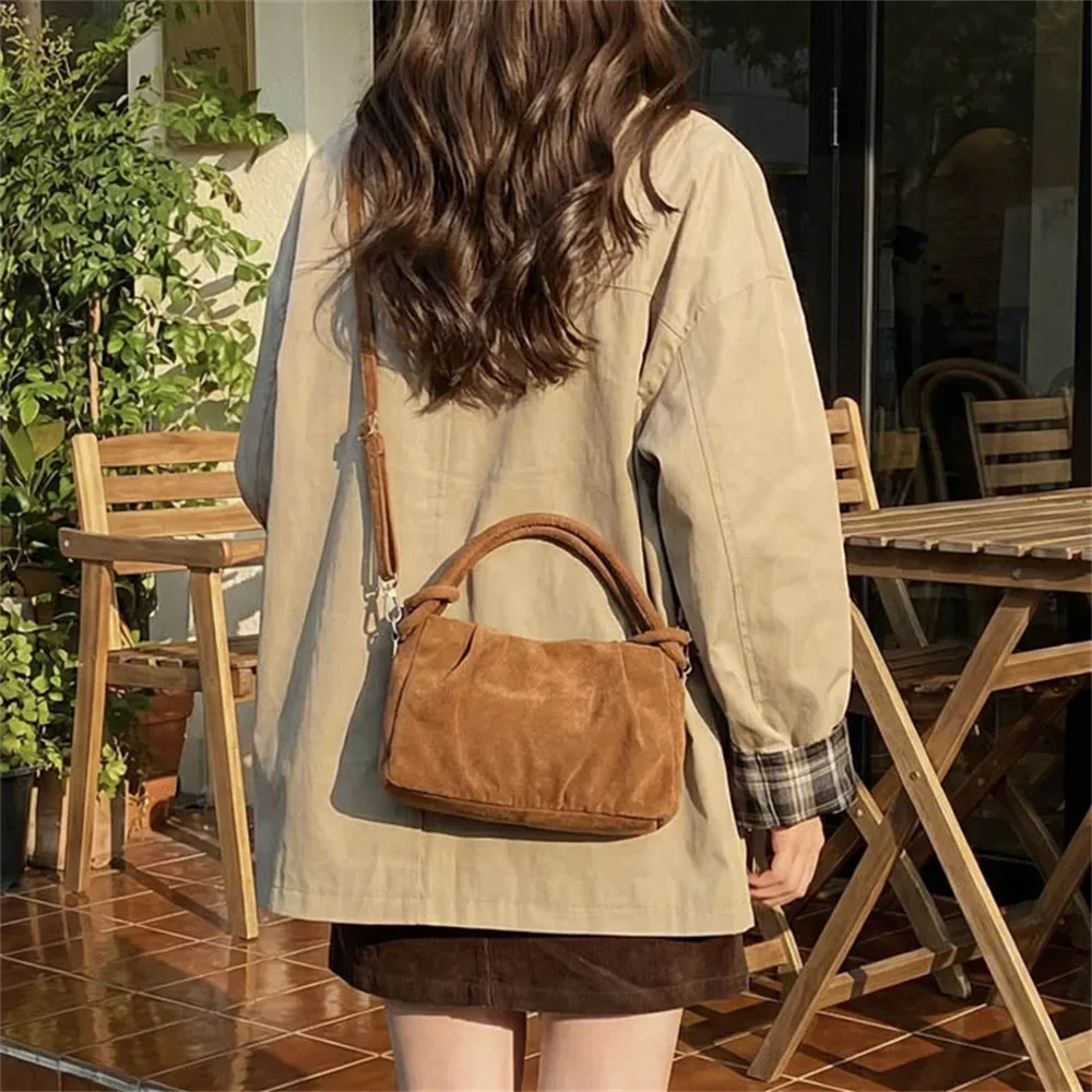Retro Suede Crossbody Women's Bag