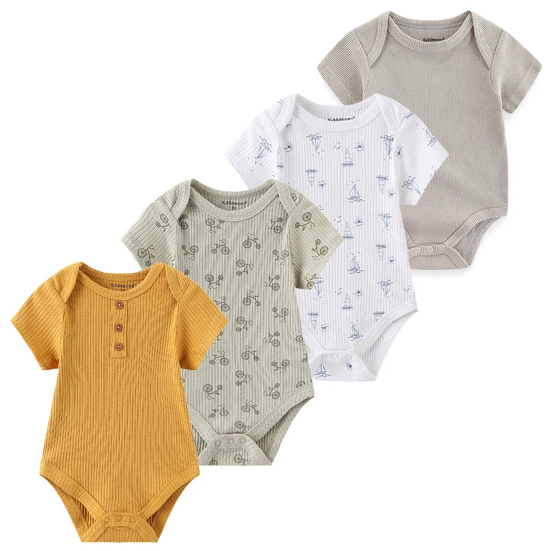 4Pieces Newborn Baby Boy, Baby Girl Outfits