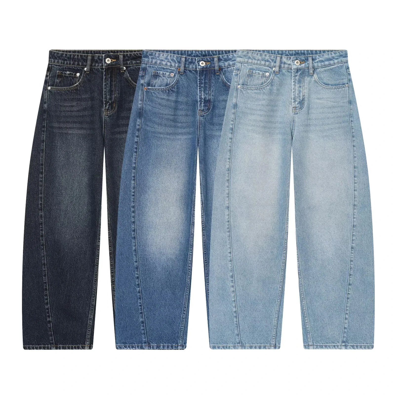 Women's Mid Waist Balloon Jeans