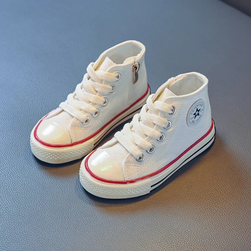 Children's Solid Color Canvas Shoes