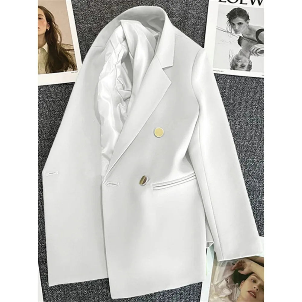 Women's Double Breasted Blazer Jacket