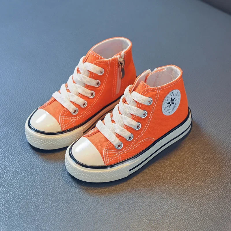 Children's Solid Color Canvas Shoes
