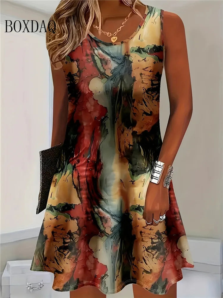 Women Summer Sleeveless Dress