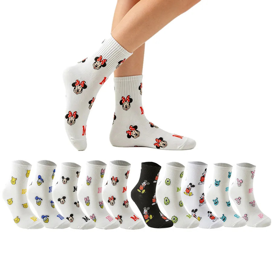 Men's and Women's Cartoon Crew Socks