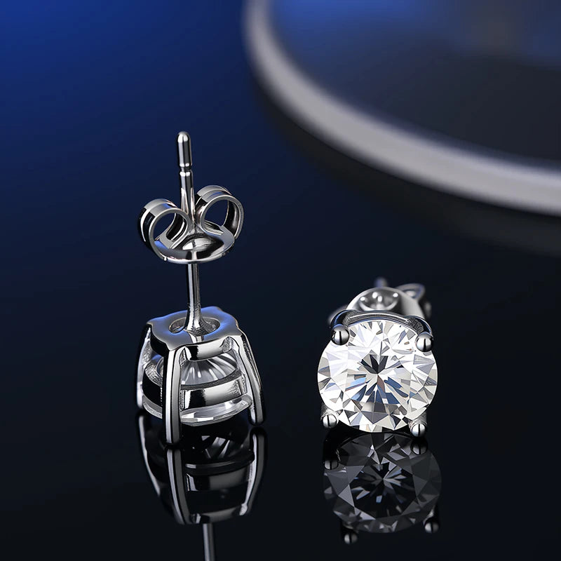 Moissanite Stud Earrings for Women
