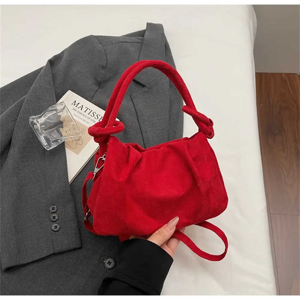 Retro Suede Crossbody Women's Bag