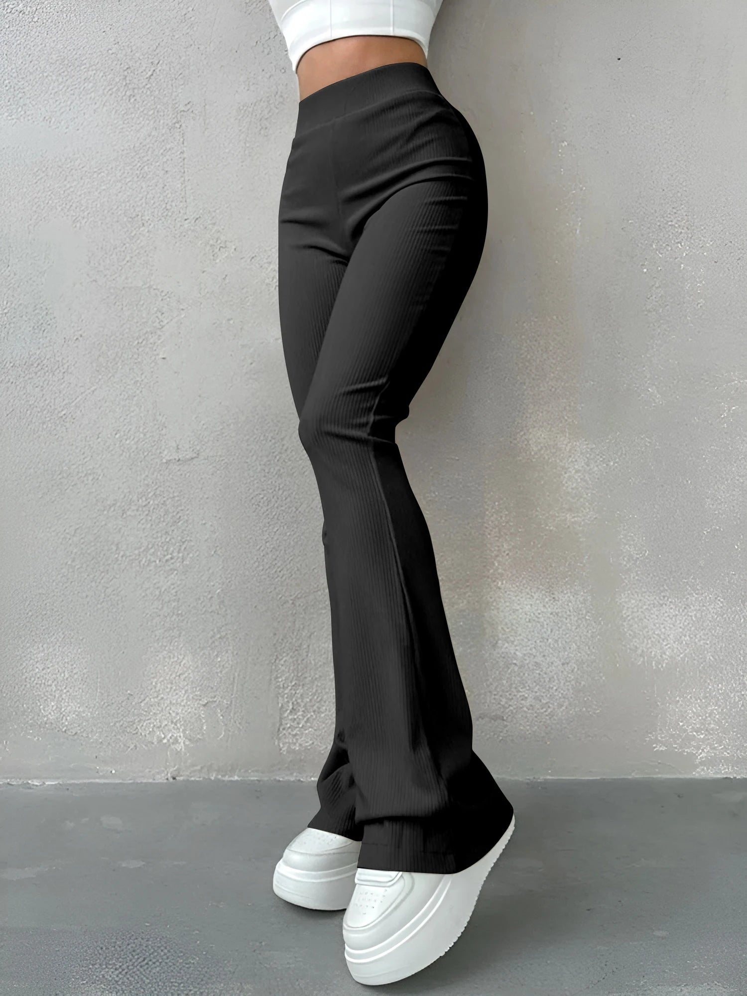 High Waisted Flared Women's Pants
