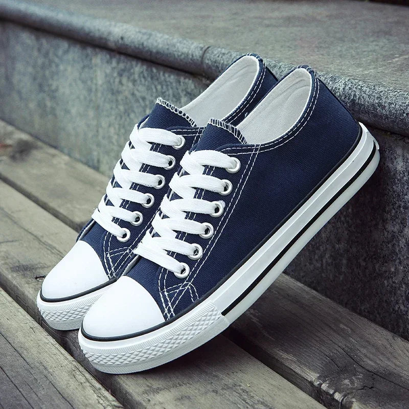 Men's Canvas Shoes Lace-up Athletic Leisure Sneaker