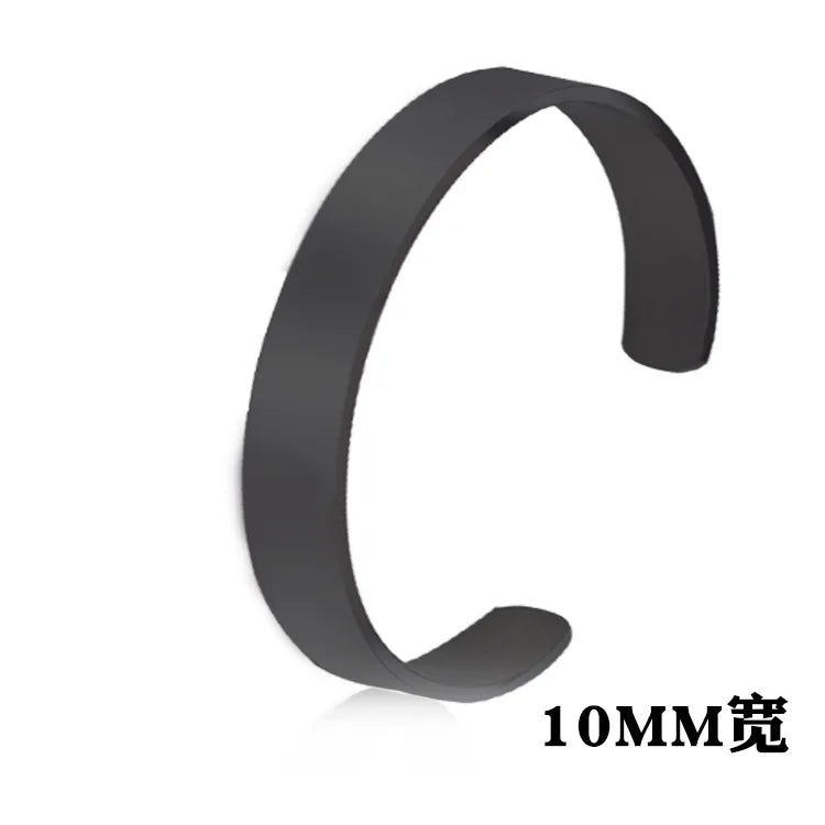 Adjustable Glossy Stainless Steel Bracelet
