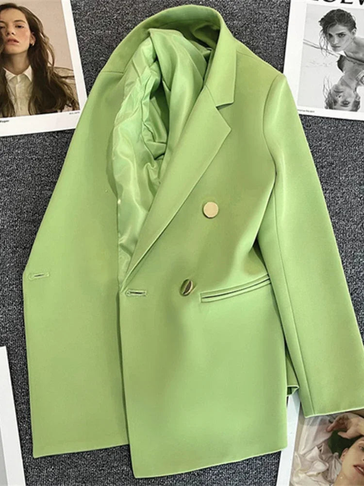 Women's Double Breasted Blazer Jacket