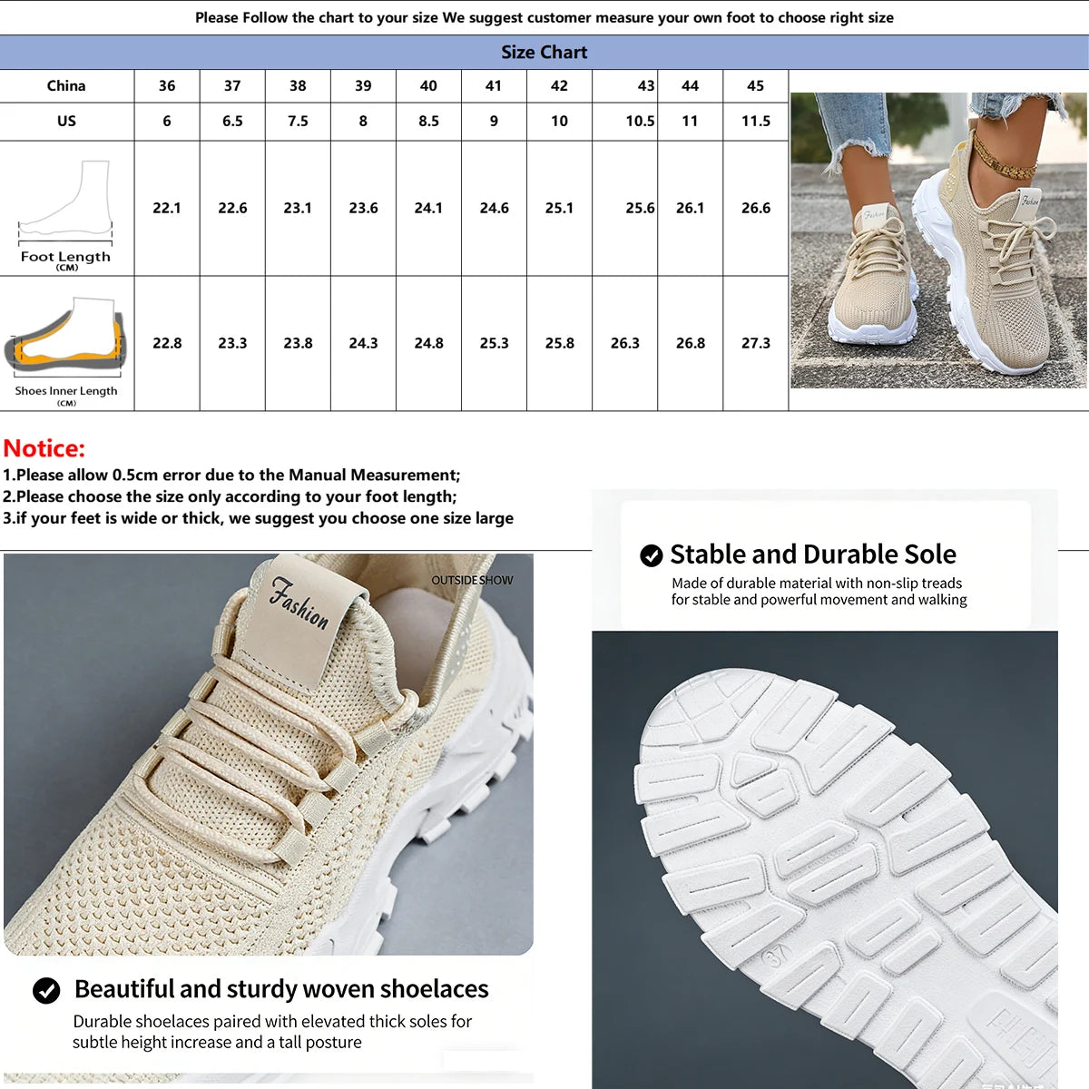 Women's Sneakers Breathable Lace-up
