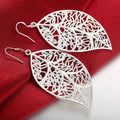 Sterling Silver Earrings Simple Round Circle Hoop Earrings for Woman